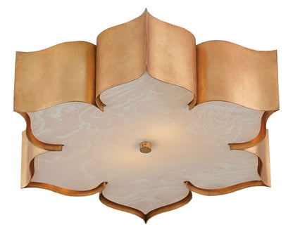 Currey & Co. Grand Lotus Gold Flush Mount 9999-0010