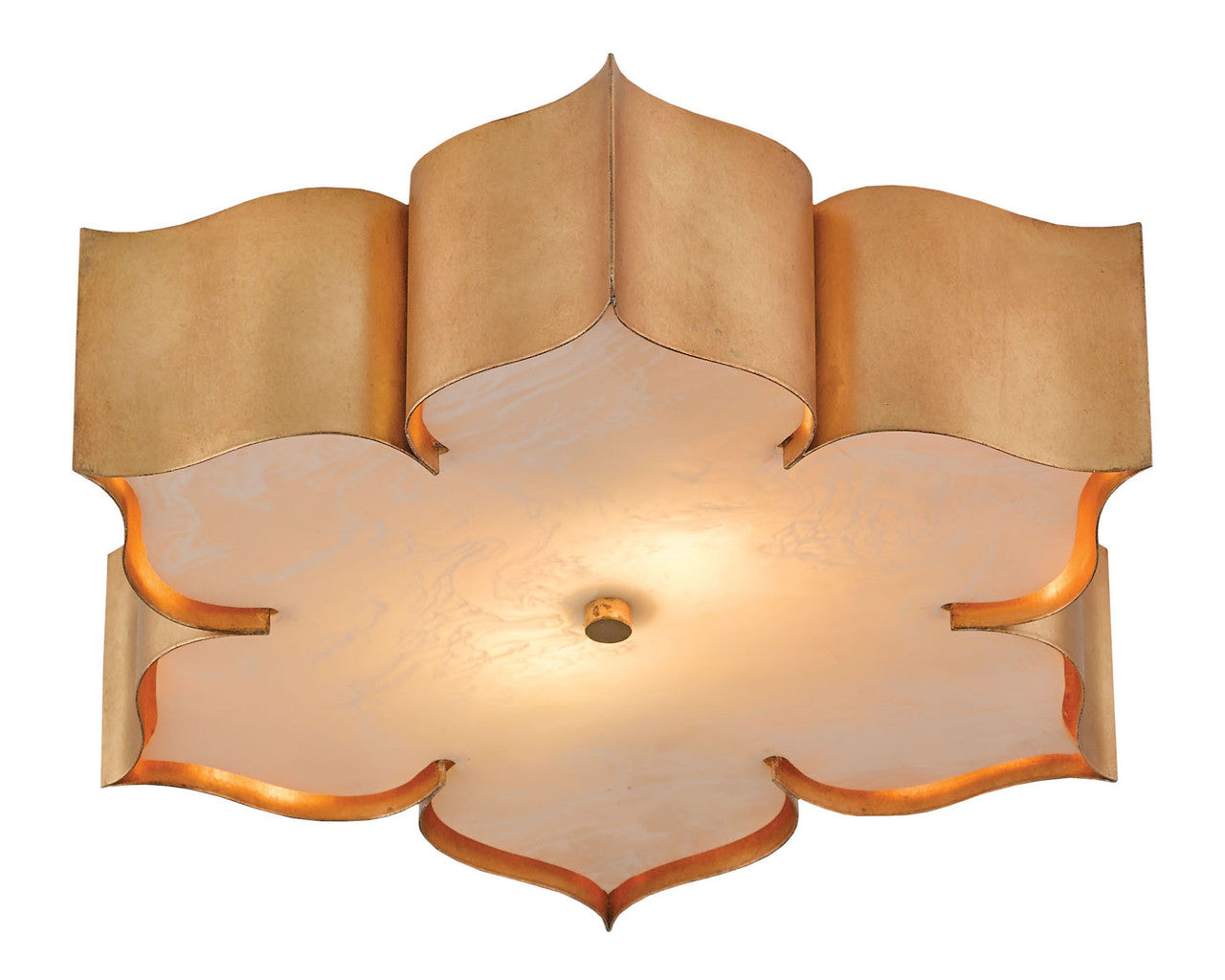 Currey & Co. Grand Lotus Gold Flush Mount 9999-0010