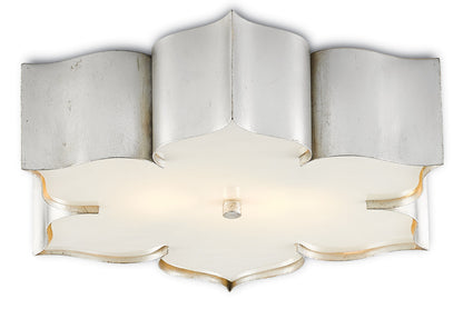 Currey & Co. Grand Lotus Silver Flush Mount 9999-0042