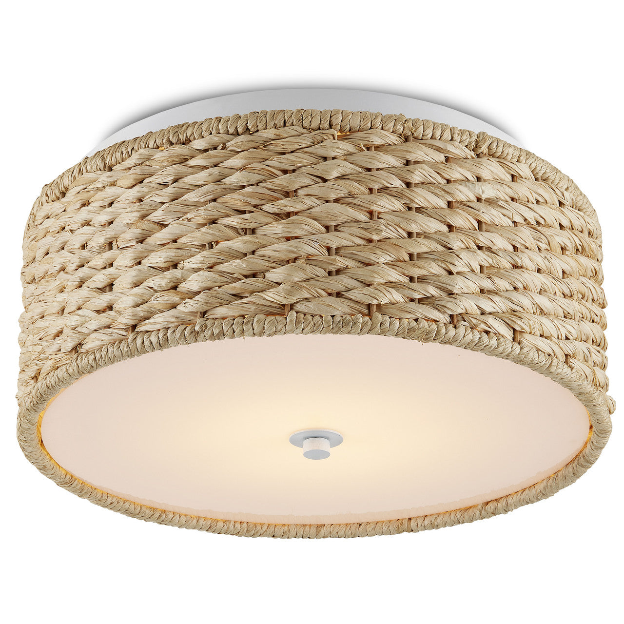 Currey & Co. Colchester Raffia Flush Mount 9999-0056