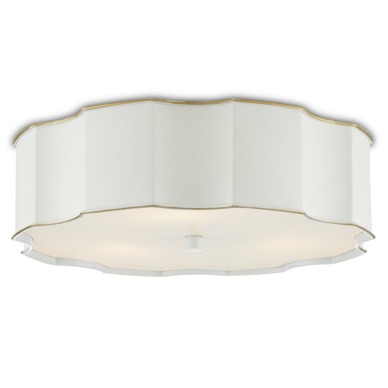 Currey & Co. Wexford White Flush Mount 9999-0067