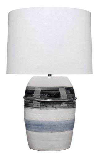 Jamie Young Horizon Striped Table Lamp 9HORIZONGRBL