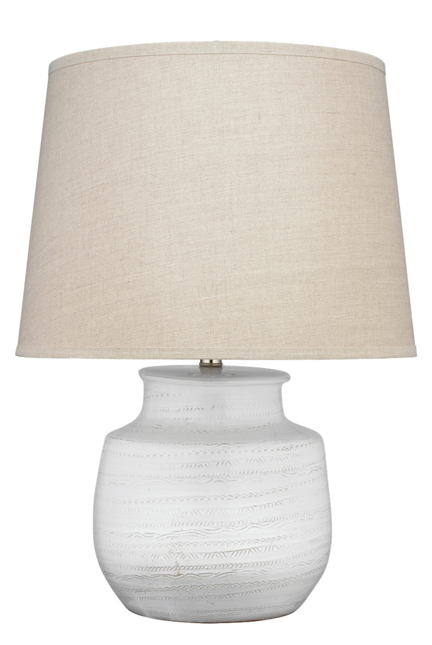 Jamie Young Trace Table Lamp 9TRACESMTLWH