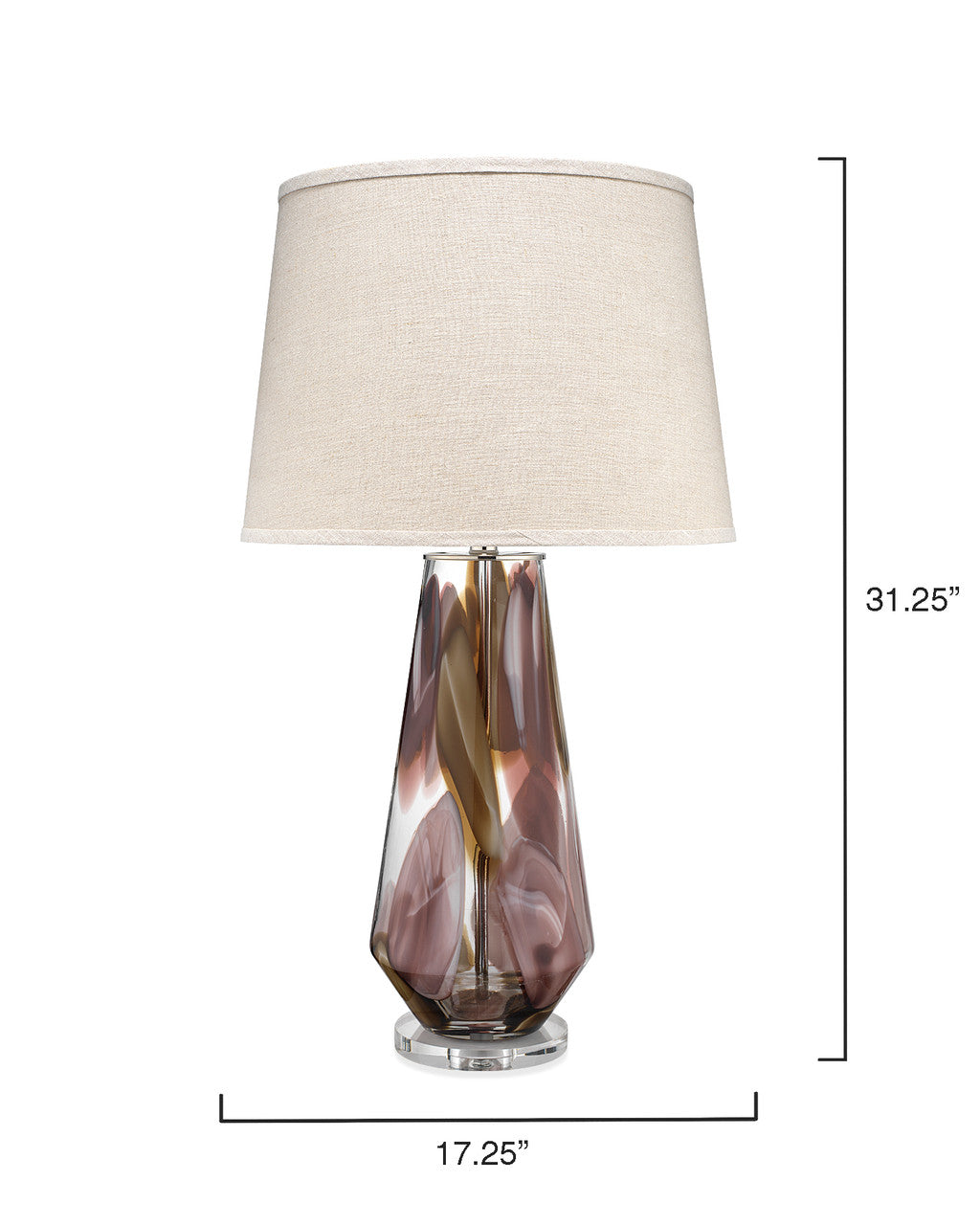 Jamie Young Watercolor Table Lamp 9WATERTLPLUM