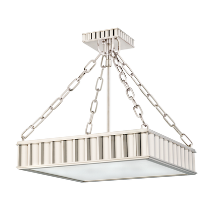 Hudson Valley Lighting Middlebury Semi Flush in Polished Nickel 933-PN