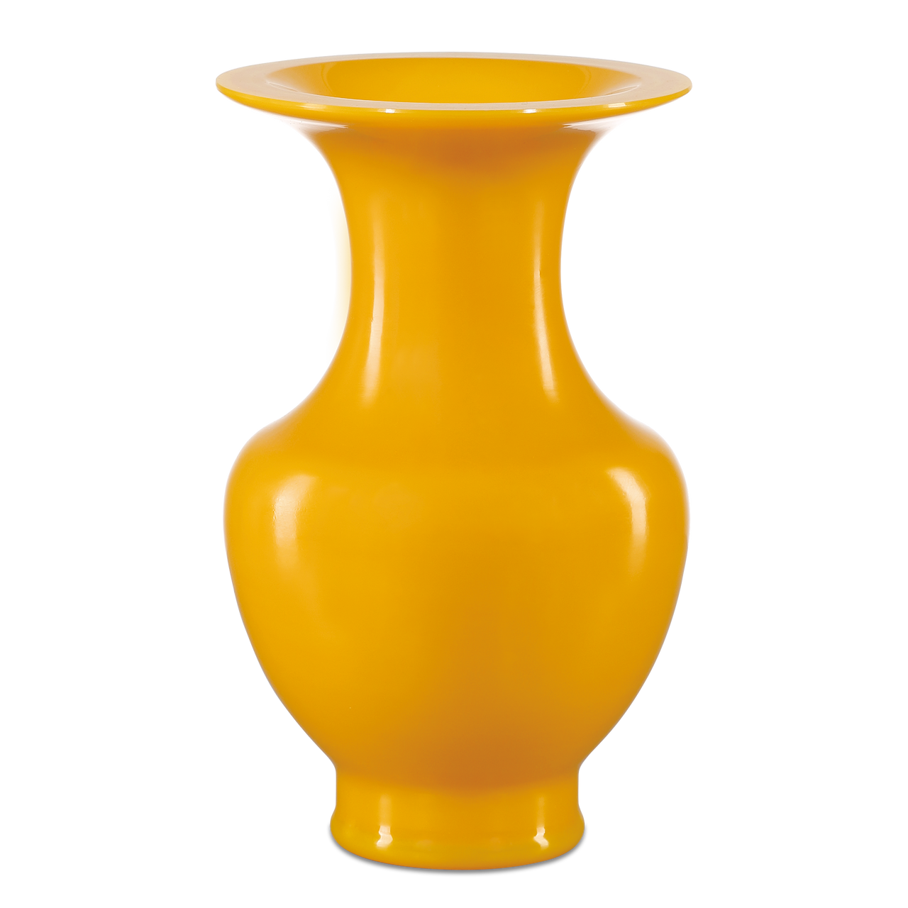 Currey & Co. 8.75" Imperial Yellow Peking Vase 1200-0680