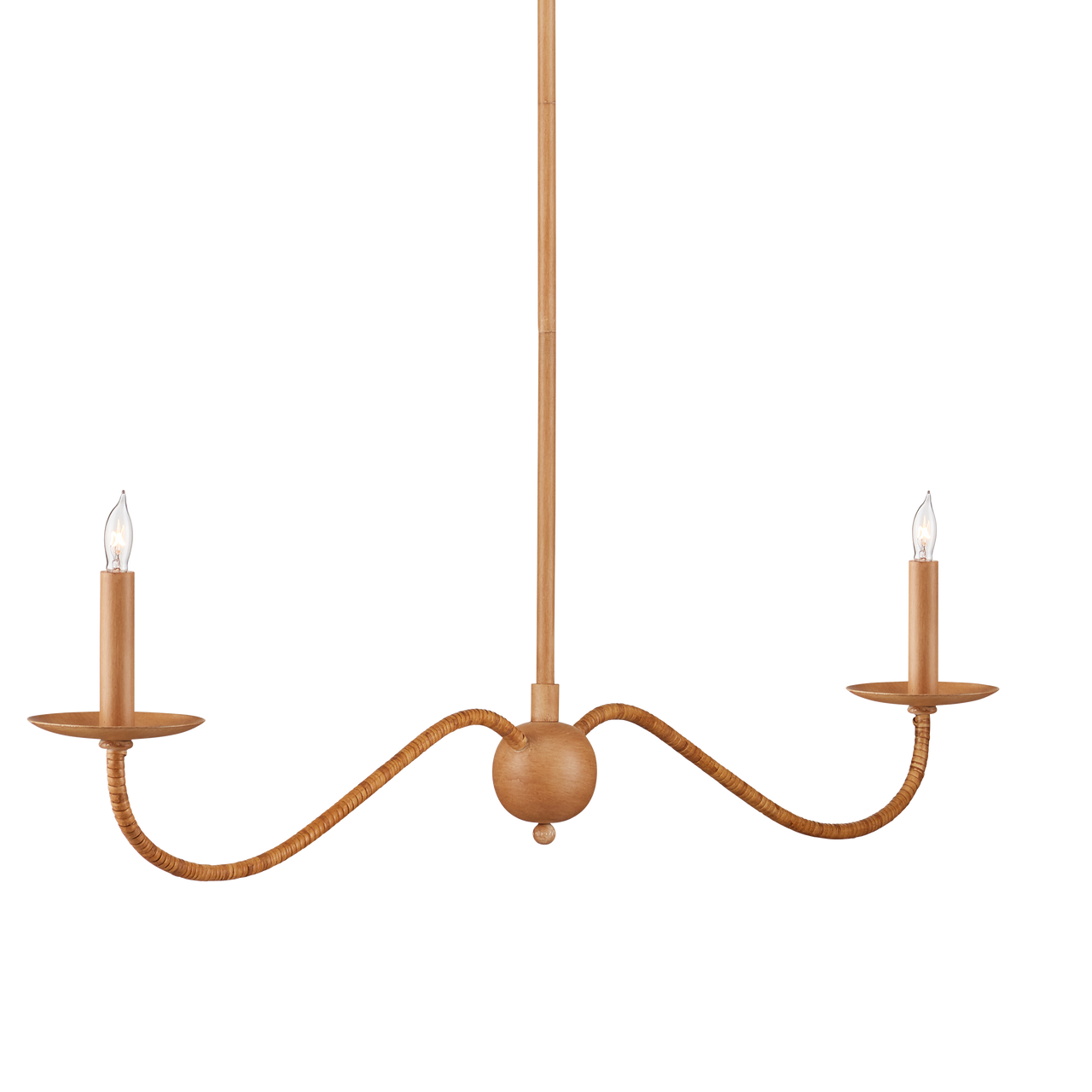 Currey & Co. Saxon Linear Tan  Chandelier 9000-1127