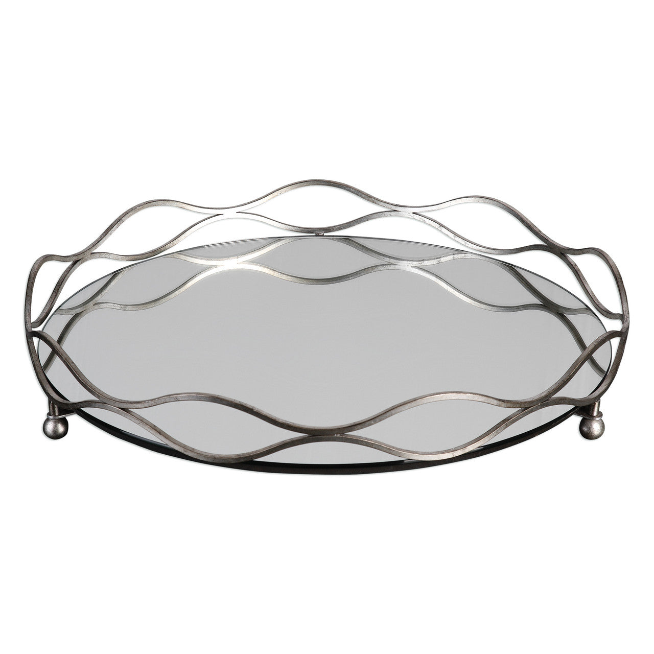 Uttermost Rachele Mirrored Silver Tray 20177