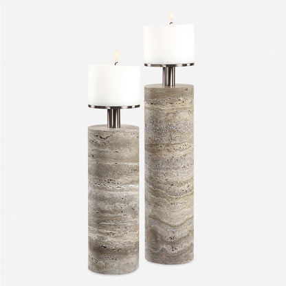 Uttermost Shadowstone Candleholders Set/2 18186