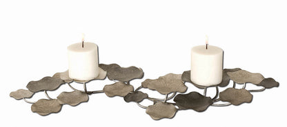 Uttermost Lying Lotus Metal Candleholders 17079