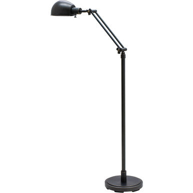 House of Troy Addison Adjustable Pharmacy Floor Lamp in Oil Rubbed Bronze AD400-OB