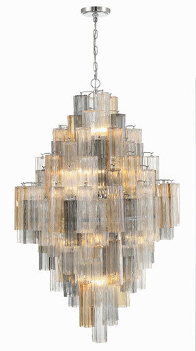 Crystorama Addis 20 Light Polished Chrome Chandelier ADD-319-CH-AU