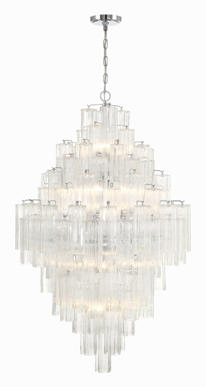 Crystorama Addis 20 Light Polished Chrome Chandelier ADD-319-CH-CL