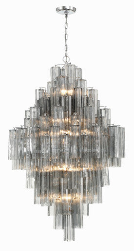 Crystorama Addis 20 Light Polished Chrome Chandelier ADD-319-CH-SM