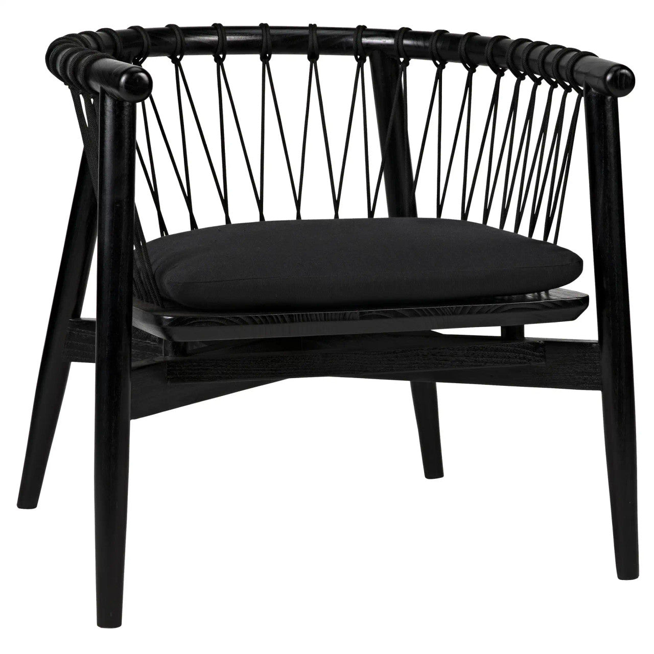 Noir Hector Chair in Charcoal Black AE-124CHB