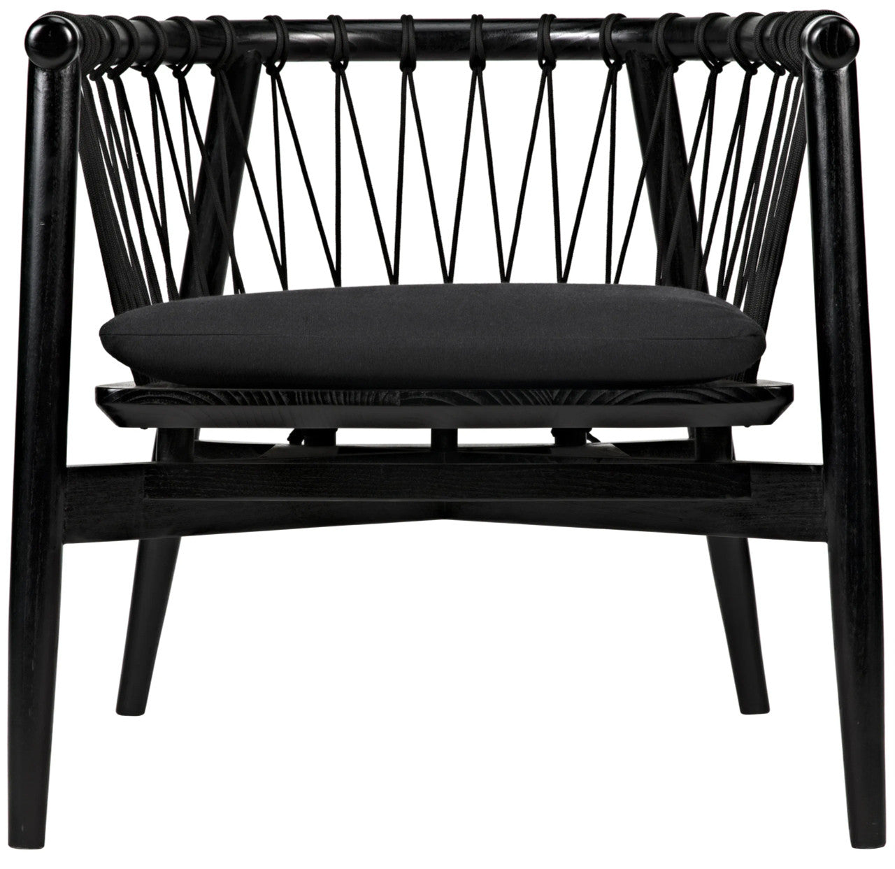 Noir Hector Chair in Charcoal Black AE-124CHB