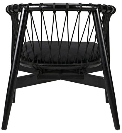 Noir Hector Chair in Charcoal Black AE-124CHB