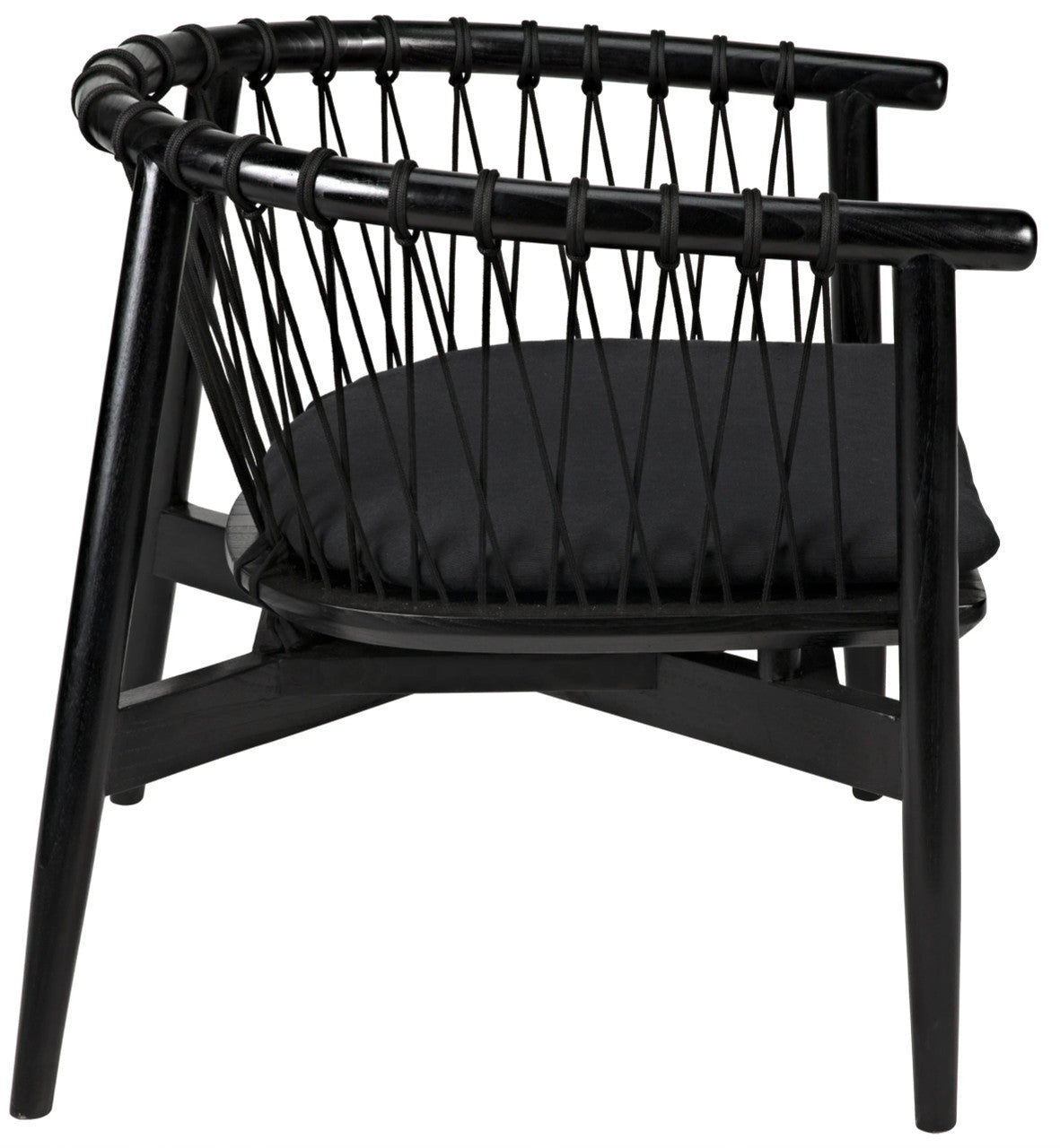 Noir Hector Chair in Charcoal Black AE-124CHB