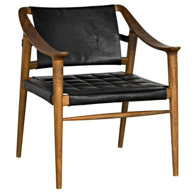 Noir Garibaldi Chair in Clear Coat Flat AE-140T