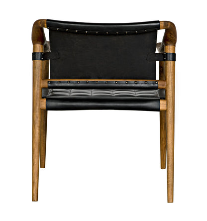 Noir Garibaldi Chair in Clear Coat Flat AE-140T