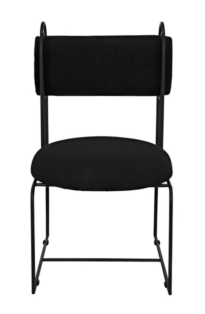 Noir Daisy Chair in Black Metal AE-145