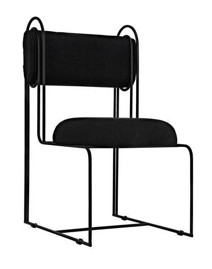 Noir Daisy Chair in Black Metal AE-145