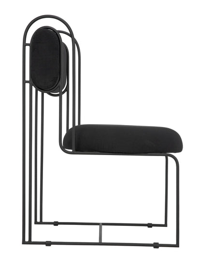 Noir Daisy Chair in Black Metal AE-145