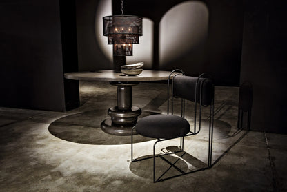 Noir Daisy Chair in Black Metal AE-145