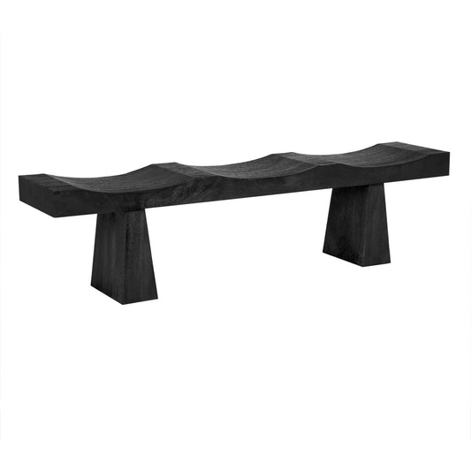 Noir Shibumi Bench in Burnt Black AE-150BB