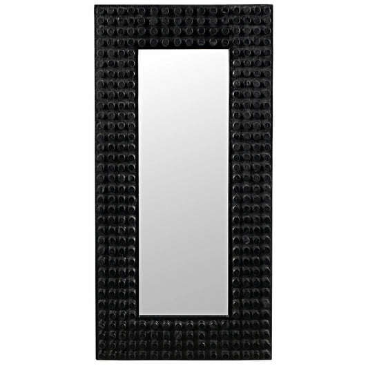 Noir Faustus Mirror in Charcoal Black AE-153CHB