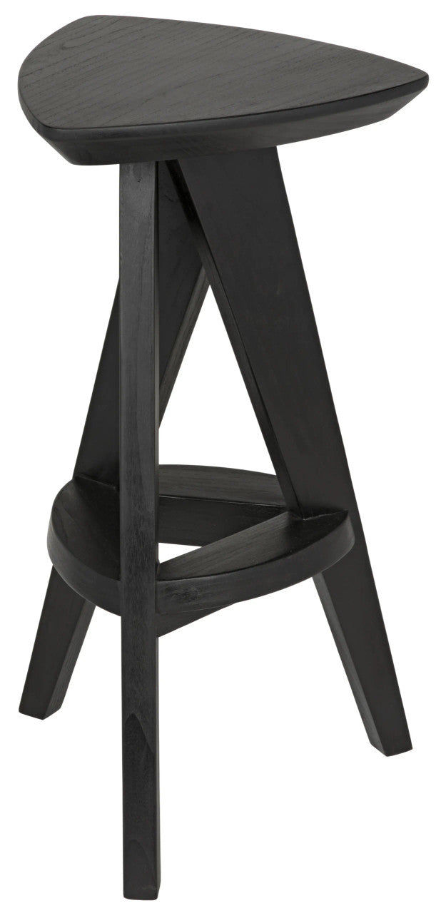 Noir Twist Counter Stool in Charcoal Black AE-17CHBS