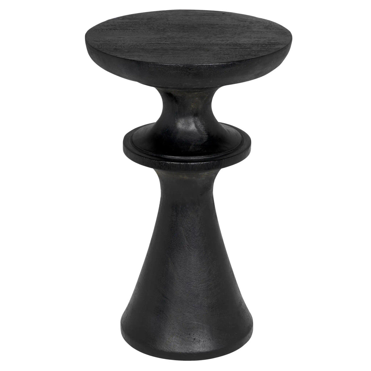 Noir Nolan Side Table in Burnt Black AE-185BB