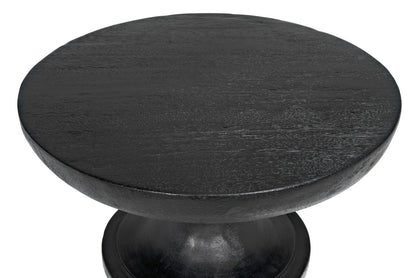 Noir Nolan Side Table in Burnt Black AE-185BB