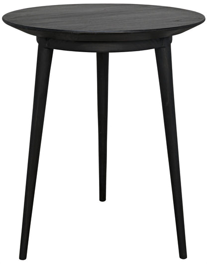 Noir Tripod Side Table in Charcoal Black AE-19CHB