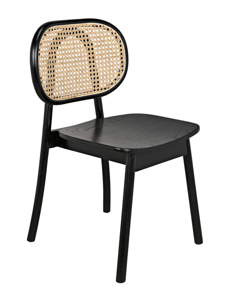 Noir Brahms Chair in Charcoal Black AE-200CHB