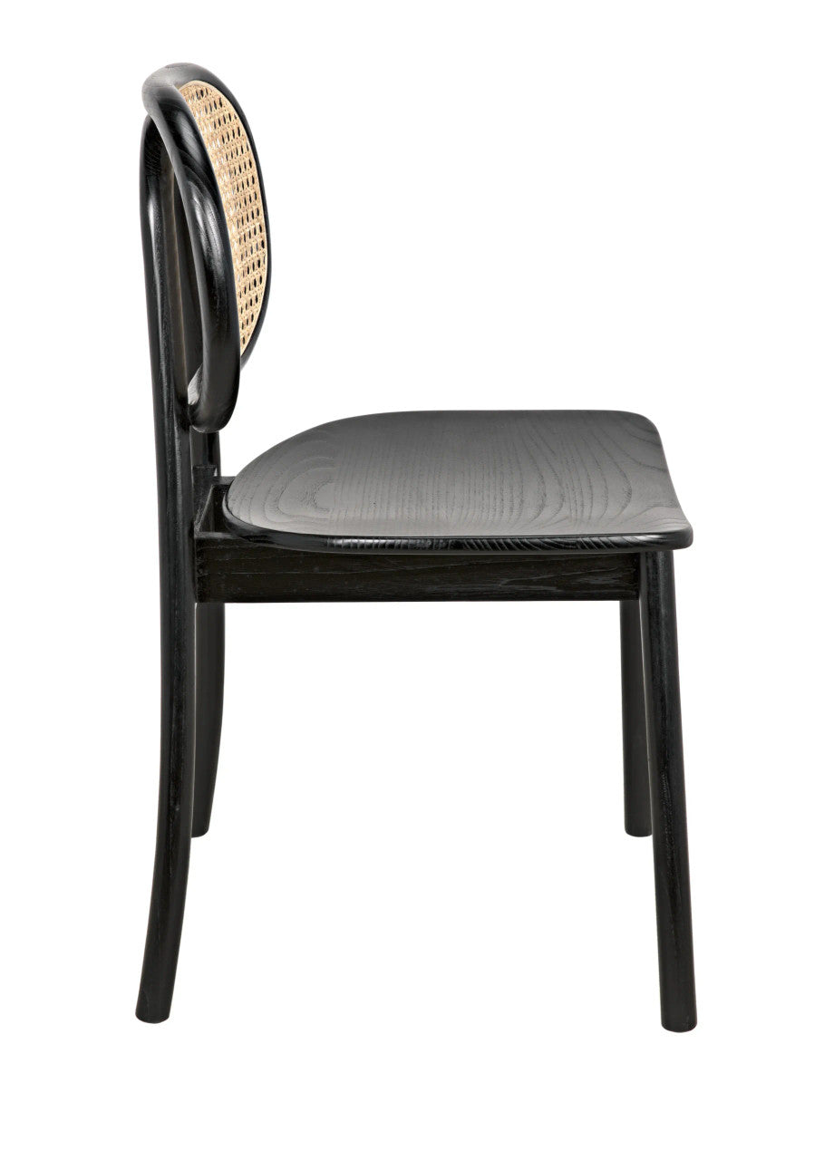 Noir Brahms Chair in Charcoal Black AE-200CHB