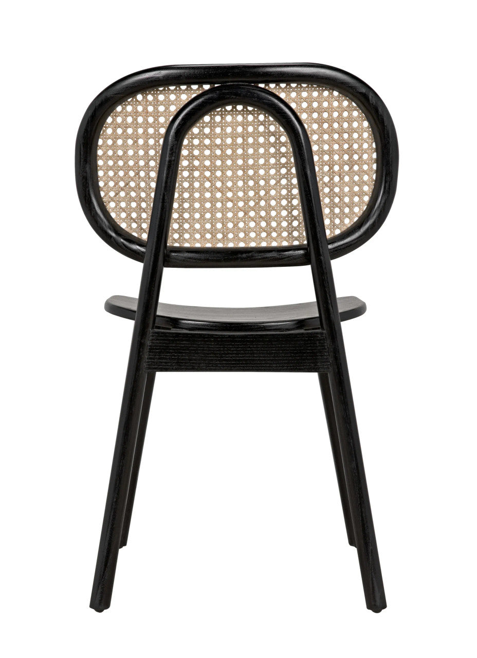 Noir Brahms Chair in Charcoal Black AE-200CHB