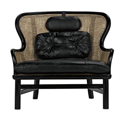 Noir Marabu Chair in Charcoal Black AE-203CHB