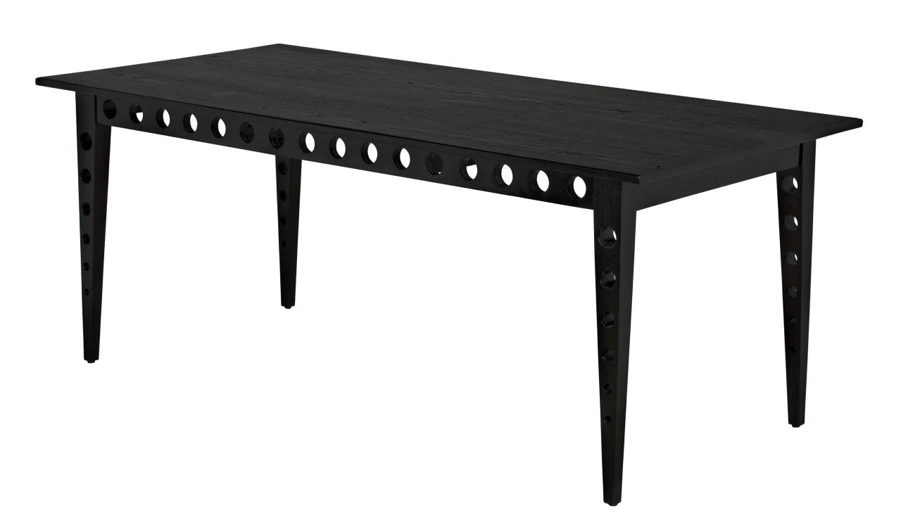 Noir Pericles Table/Desk in Charcoal Black AE-204CHB