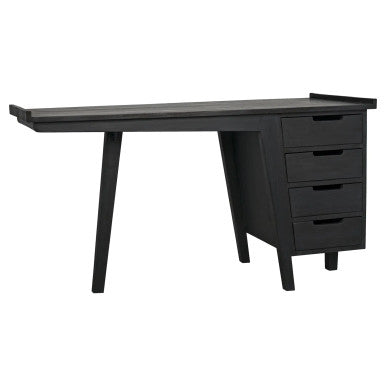 Noir Kennedy Desk in Charcoal Black AE-20CHB