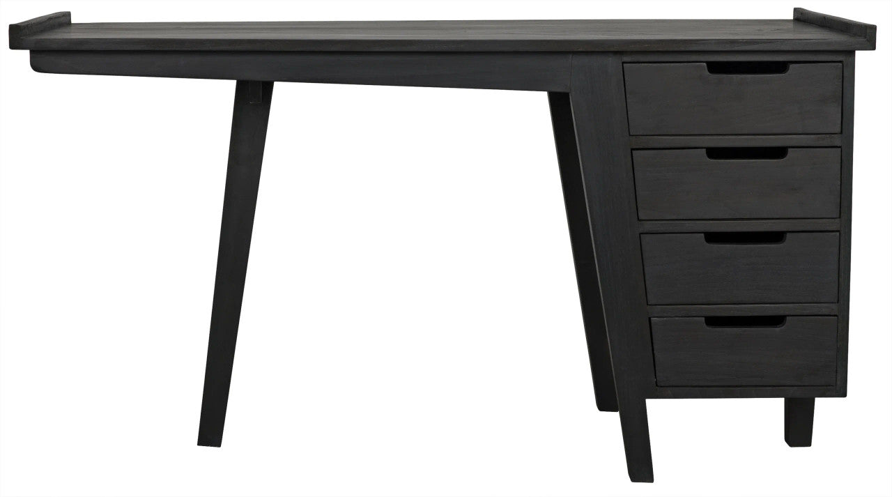 Noir Kennedy Desk in Charcoal Black AE-20CHB