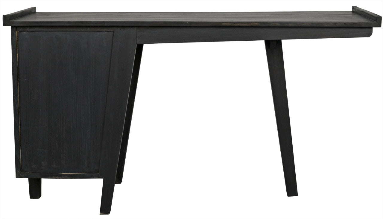 Noir Kennedy Desk in Charcoal Black AE-20CHB