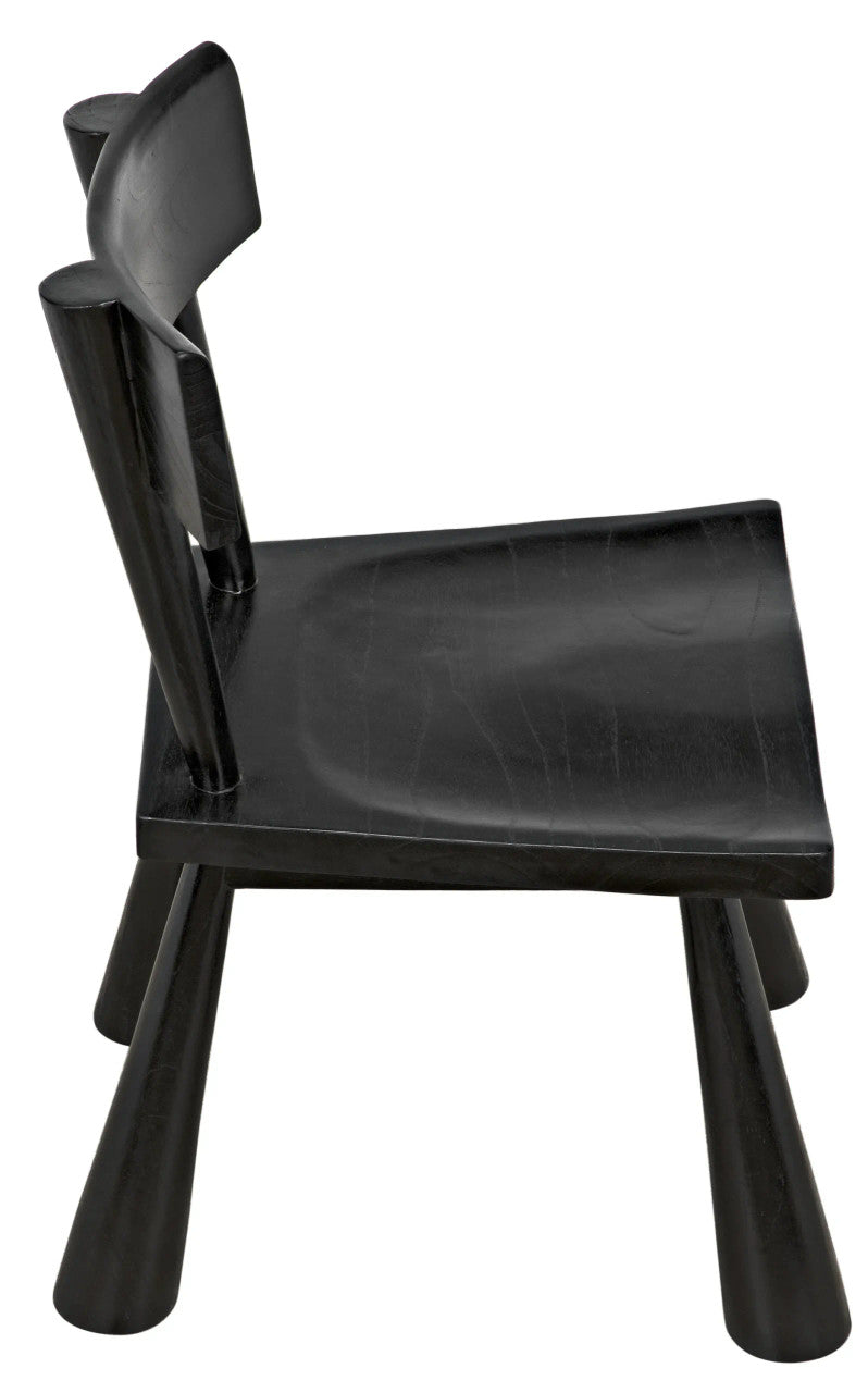 Noir Gilbert Chair in Charcoal Black AE-213CHB