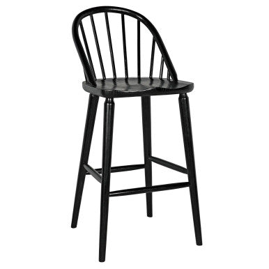 Noir Gloster Bar Chair in Charcoal Black AE-218CHB-L