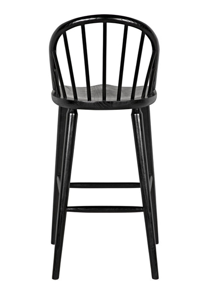 Noir Gloster Bar Chair in Charcoal Black AE-218CHB-L