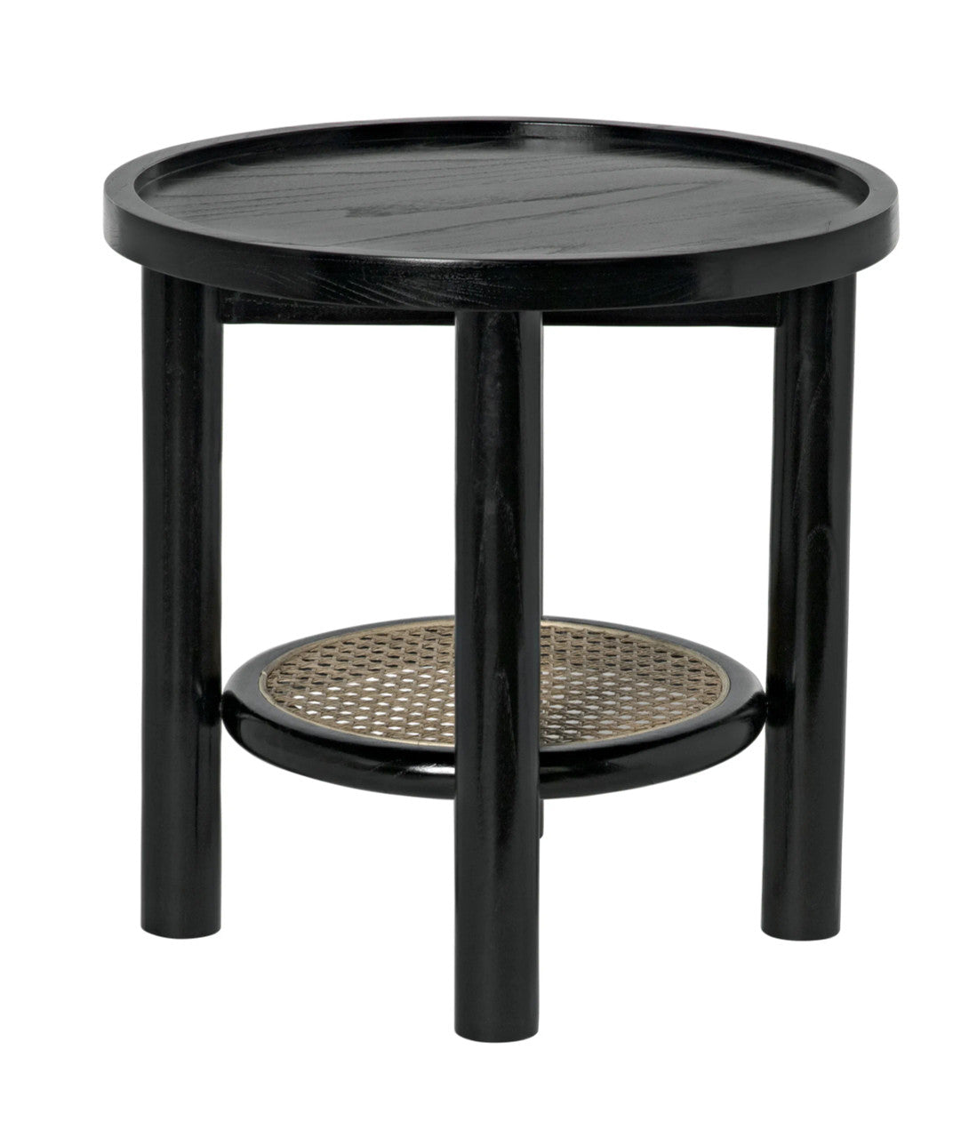 Noir Hide Away Side Table in Charcoal Black AE-233CHB