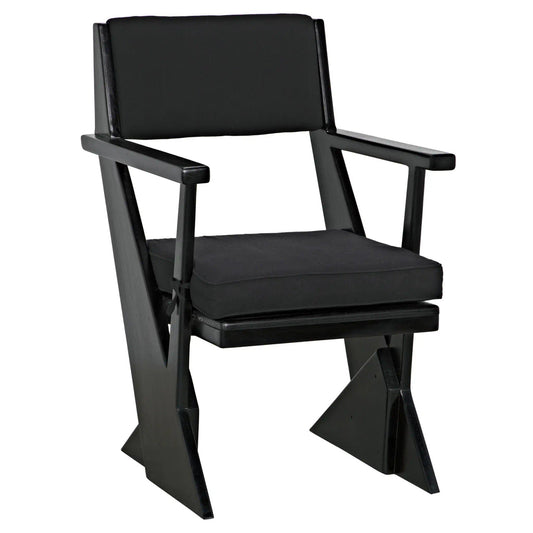 Noir Madoc Arm Chair in Charcoal Black AE-256CHB