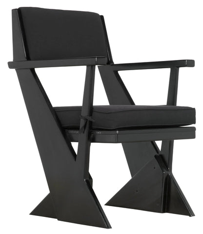 Noir Madoc Arm Chair in Charcoal Black AE-256CHB