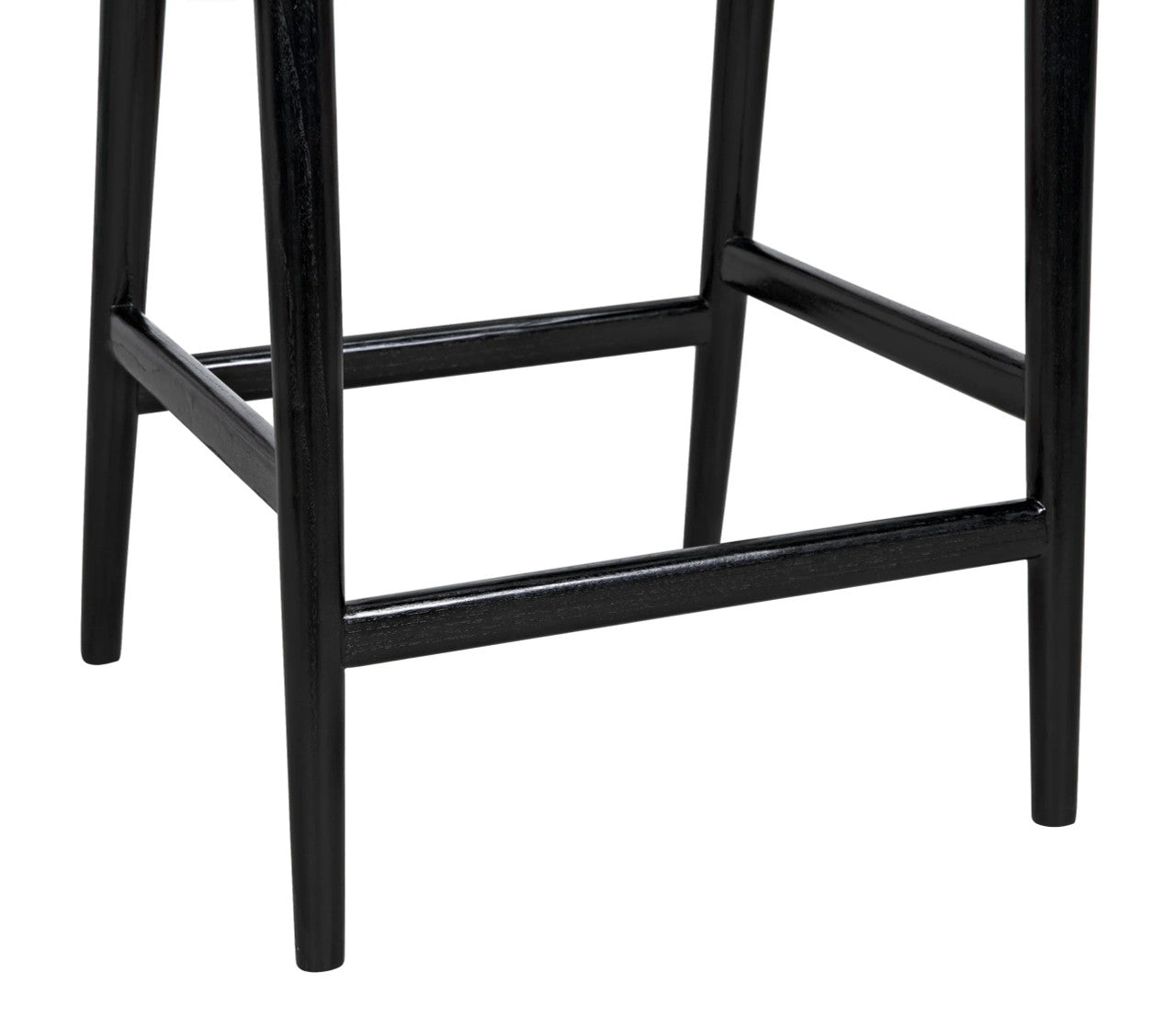 Noir Ronald Counter Stool in Charcoal Black AE-269CHB-S