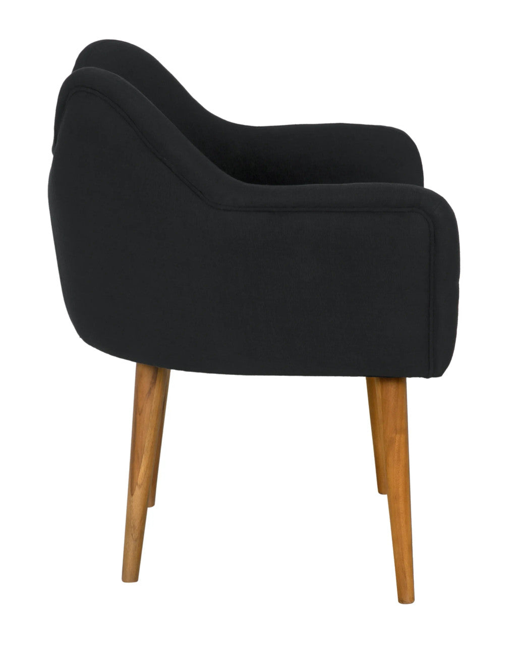 Noir Cornelia Chair in Clear Coat Satin AE-279T